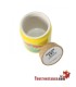 Vaso in Ceramica Foglia Rasta Giallo 300 ml