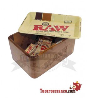 Boîte plateau bois cache box - Raw
