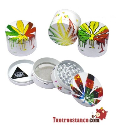 Grinder Champ Blanco Hojas 4 partes 50 mm