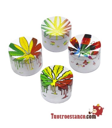 Grinder Champ Feuilles Blanches 4 parties 50 mm