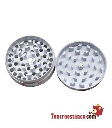 Grinder Champ Feuilles Blanches 4 parties 50 mm