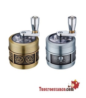 ATOMIC GRINDER HEMP TRITATABACCO 4 PARTI IN METALLO Ø52mm MARI-KA' - Marika  Cannabis Light