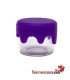 Mini glass jar with silicone closure 3 ml