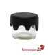 Mini glass jar with silicone closure 3 ml