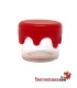 Mini glass jar with silicone closure 3 ml