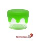 Mini glass jar with silicone closure 3 ml