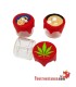 Mini Pote de Vidro com Tampa de Silicone DECORADA 3ml