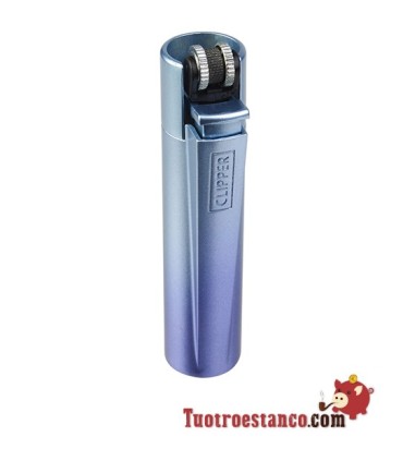 Blue Gradient 2 clipper Lighter + Metal clipper Case