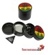 Smerigliatrice in metallo Champ Leaf Rasta in 4 parti da 40 mm