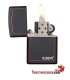 Zippo Black Red Border