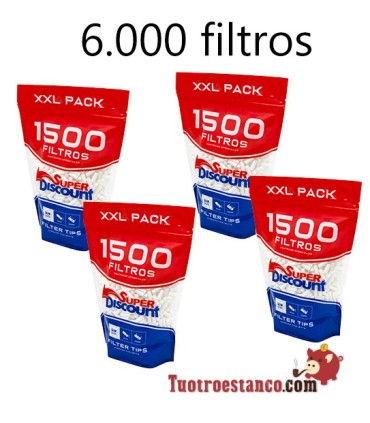 4 Bolsas Filtros SD 6mm - 6.000 Filtros