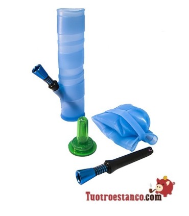 Bong Tubo Silicona plegable 20cm