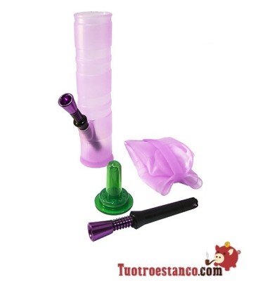 Bong Tubo Silicona plegable 20cm